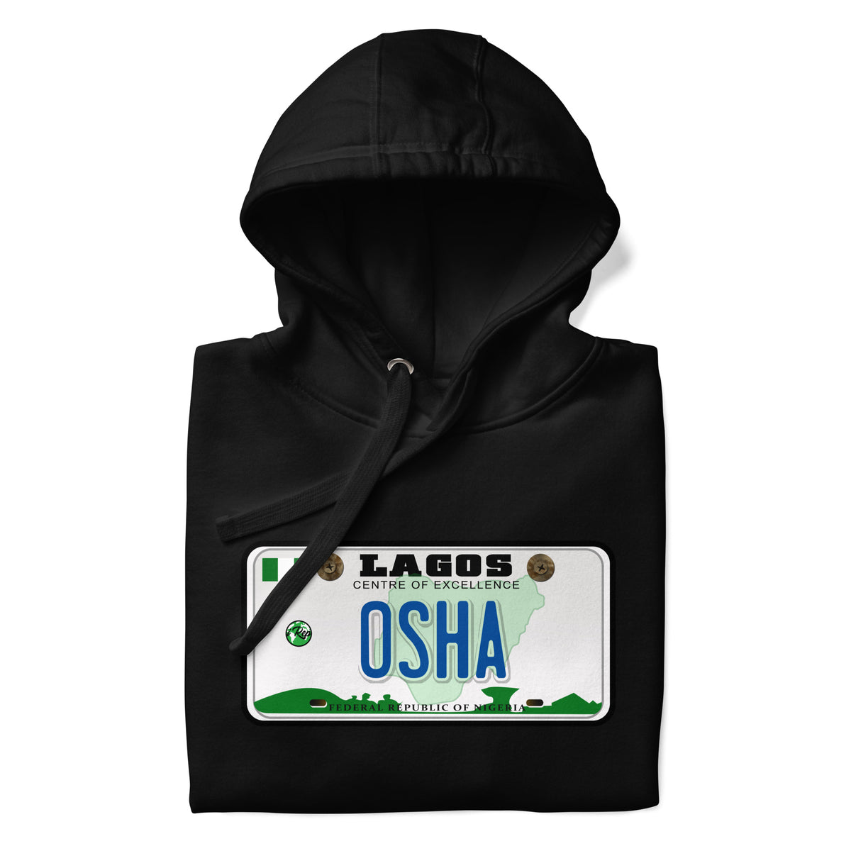 Lagos license Plate Hoodie