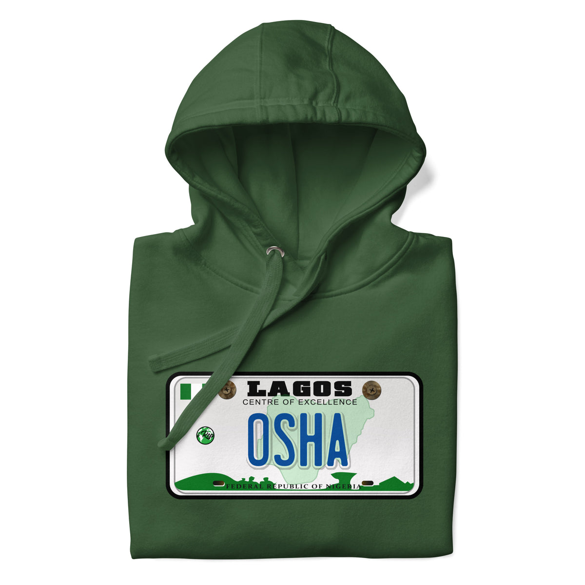 Lagos license Plate Hoodie