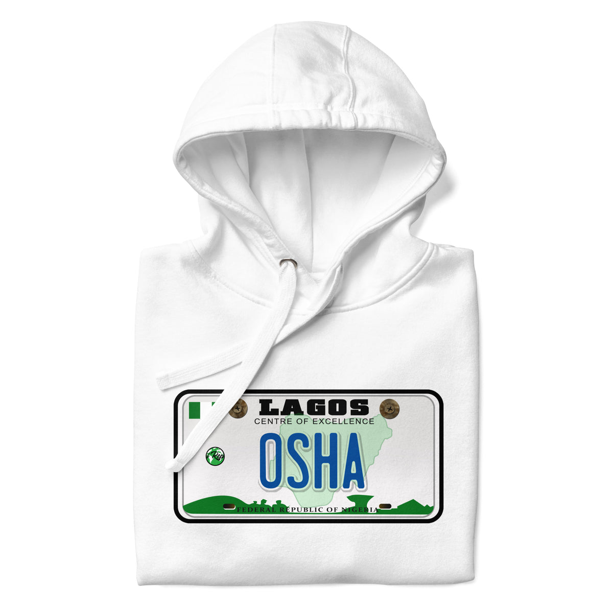 Lagos license Plate Hoodie