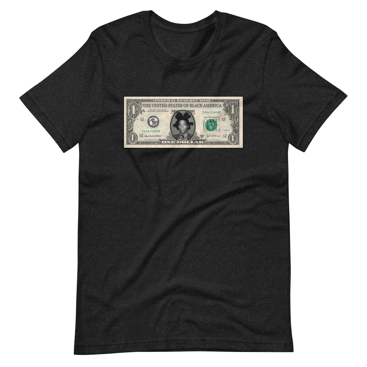 Jean-Michel Basquiat dollar bill t-shirt