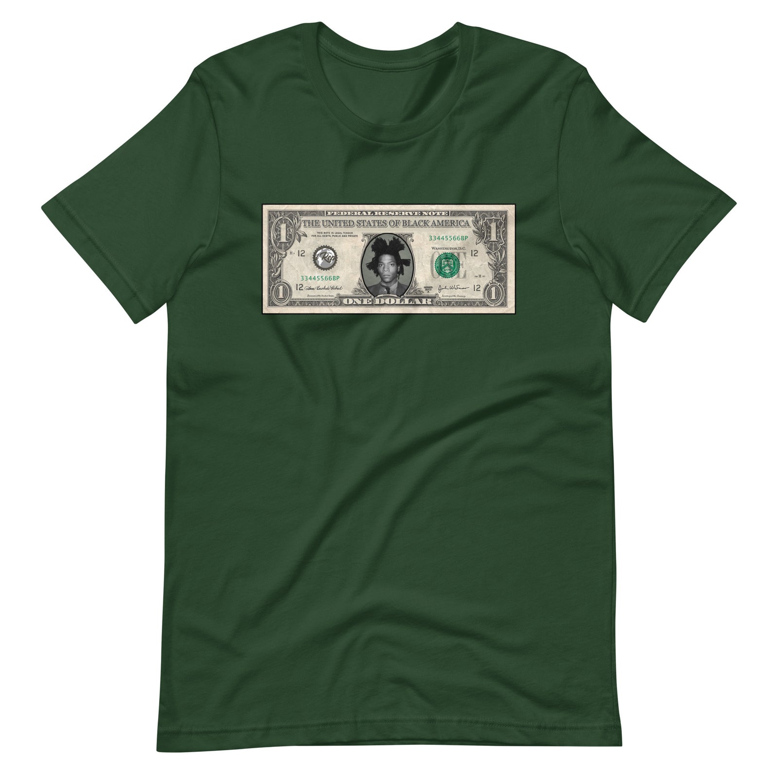 Jean-Michel Basquiat dollar bill t-shirt