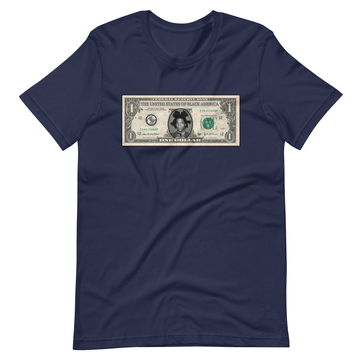 Jean-Michel Basquiat dollar bill t-shirt