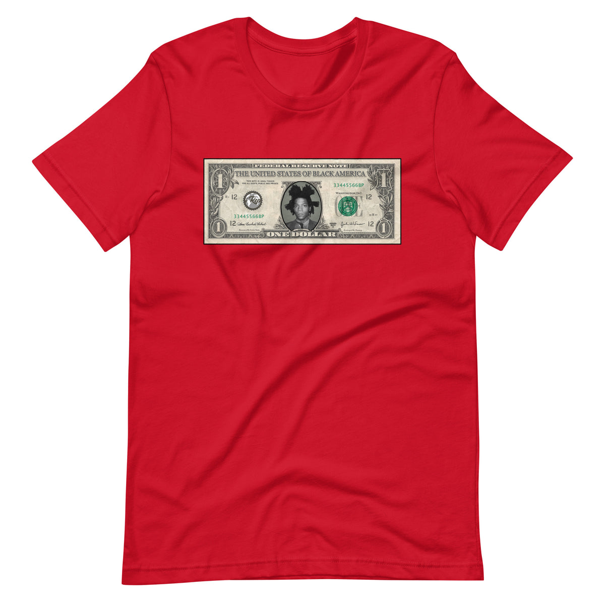 Jean-Michel Basquiat dollar bill t-shirt