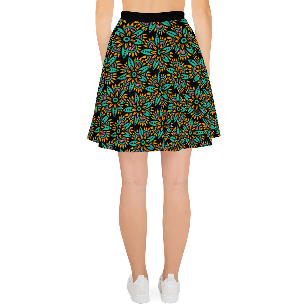 African print skirt