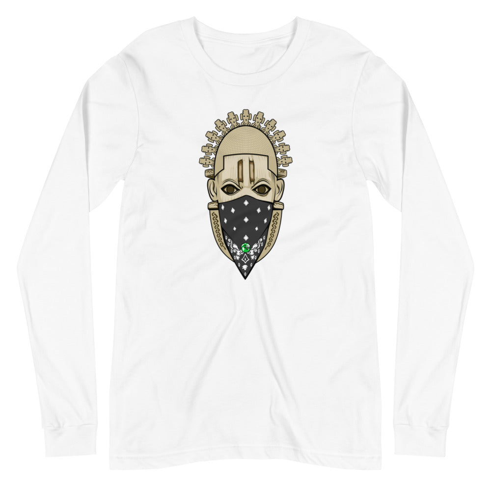 &quot;Queen Idia&quot; Women&#39;s Long Sleeve Tee - iRep Clothings- Quality and Premium apparels that showcases actionable insights into the African-American history. Wordcloud insights into Iconic Black social justice speeches