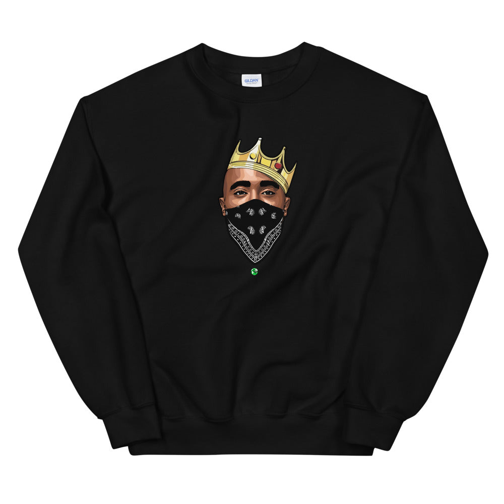 tupac clothing style sweatshirt.