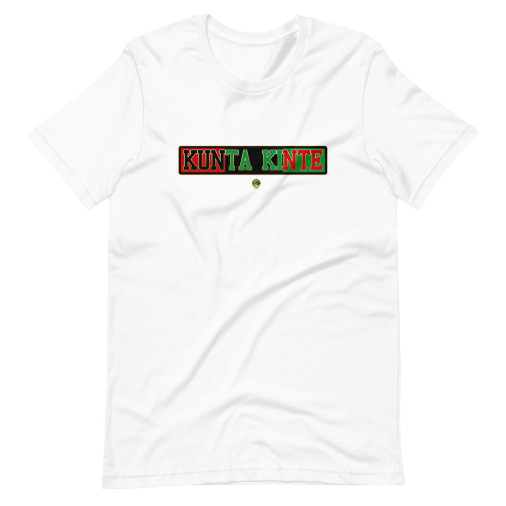 &quot;Kunta Kinte&quot; Short-Sleeve Unisex T-Shirt - iRep Clothings- Quality and Premium apparels that showcases actionable insights into the African-American history. Wordcloud insights into Iconic Black social justice speeches
